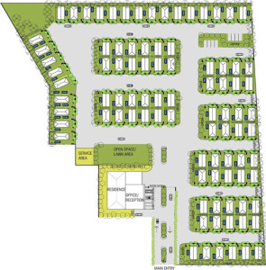Map of the cabin park